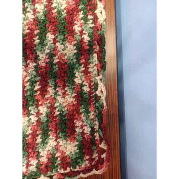 Handmade Crocheted Striped Blanket Throw Gorgeous Beautiful Unique Warm Winter - Picture 7 of 11